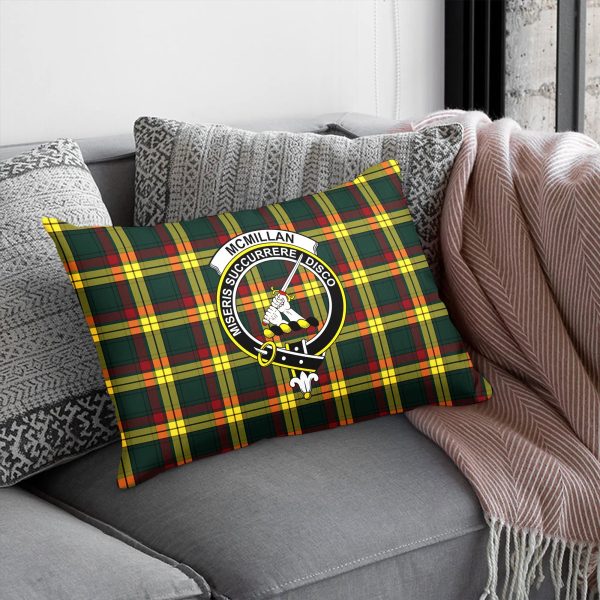 McMillan Old Modern Tartan Crest Pillow Cover Cheap - Image 5