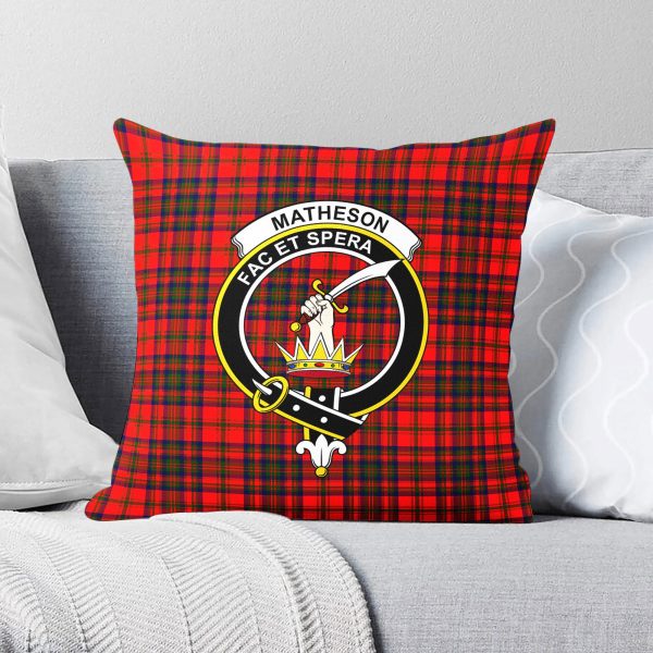 Matheson Modern Tartan Crest Pillow Cover Hot on Sale