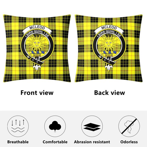 McLeod of Lewis Modern Tartan Crest Pillow Cover Online Hot Sale - Image 4
