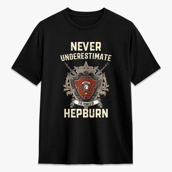 Hepburn Tartan Crest 2D T-shirt - Never Underestimate Style Fashion
