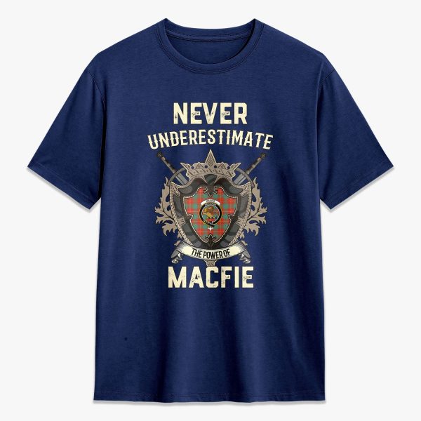 MacFie Ancient Tartan Crest 2D T-shirt - Never Underestimate Style Online now - Image 3