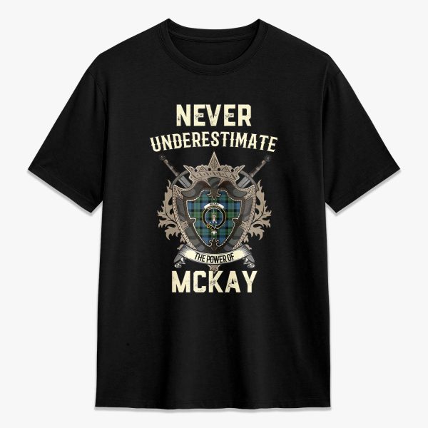 McKay Ancient Tartan Crest 2D T-shirt - Never Underestimate Style For Cheap