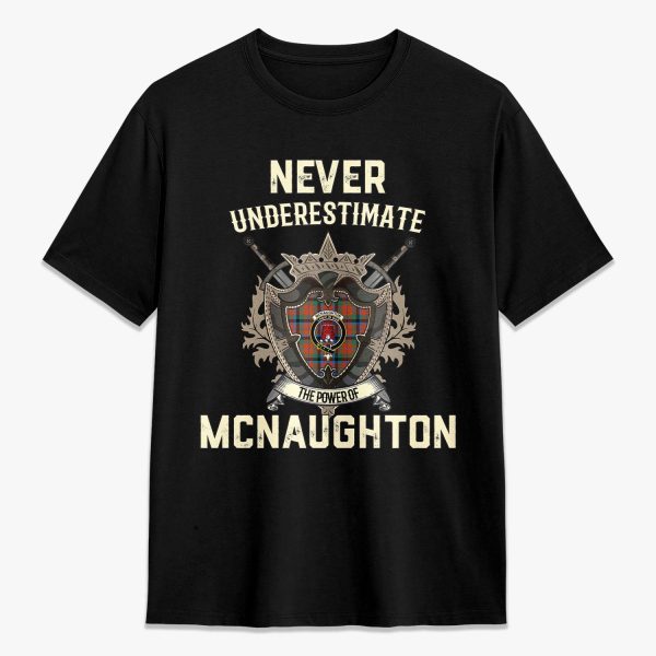McNaughton Ancient Tartan Crest 2D T-shirt - Never Underestimate Style Online now