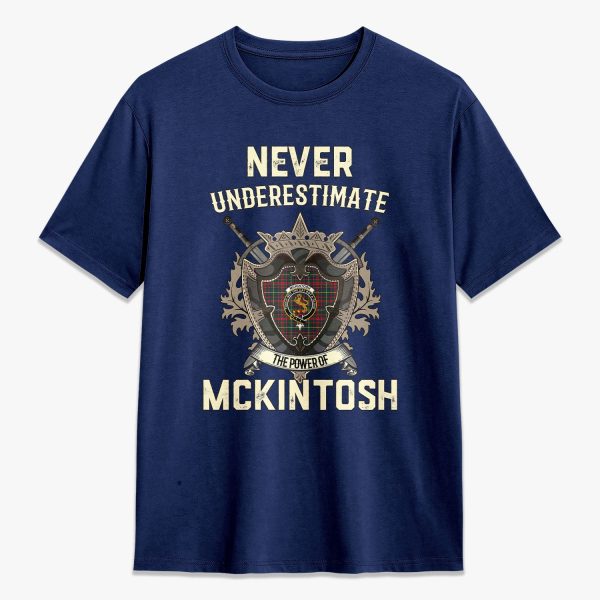 McKintosh Hunting Modern Tartan Crest 2D T-shirt - Never Underestimate Style Cheap - Image 3