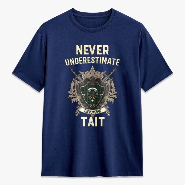 Tait Tartan Crest 2D T-shirt - Never Underestimate Style Hot on Sale - Image 3