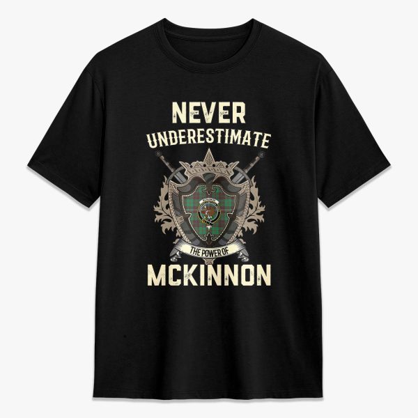 McKinnon Hunting Ancient Tartan Crest 2D T-shirt - Never Underestimate Style For Discount