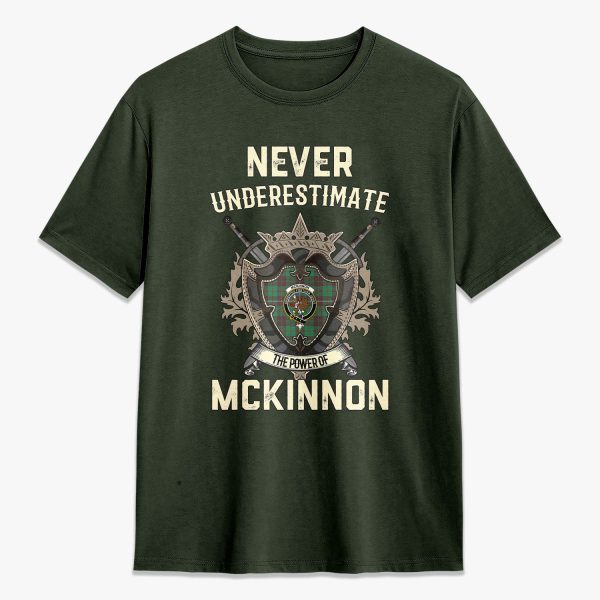 McKinnon Hunting Ancient Tartan Crest 2D T-shirt - Never Underestimate Style For Discount - Image 5