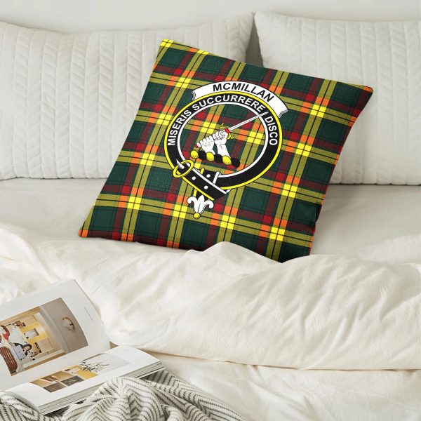 McMillan Old Modern Tartan Crest Pillow Cover Cheap - Image 2
