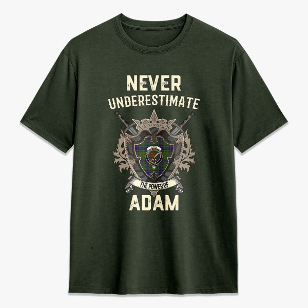 Adam Tartan Crest 2D T-shirt - Never Underestimate Style Cheap - Image 5