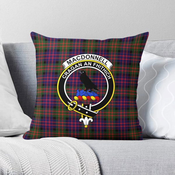 MacDonnell of Glengarry Modern Tartan Crest Pillow Cover Fashion
