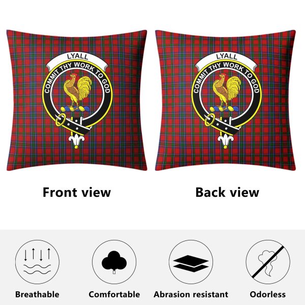 Lyall Tartan Crest Pillow Cover Online Sale - Image 4