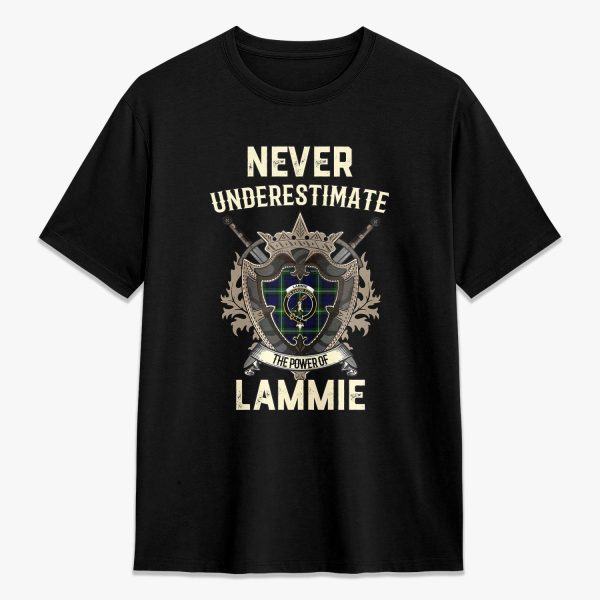 Lammie Tartan Crest 2D T-shirt - Never Underestimate Style on Sale