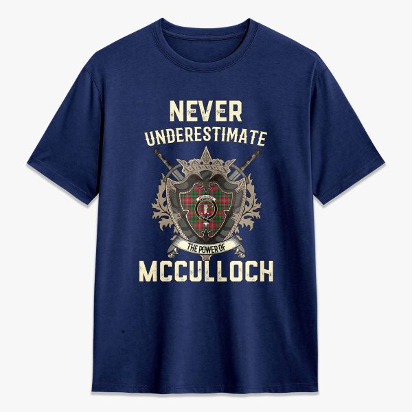 McCulloch Tartan Crest 2D T-shirt - Never Underestimate Style on Sale - Image 3