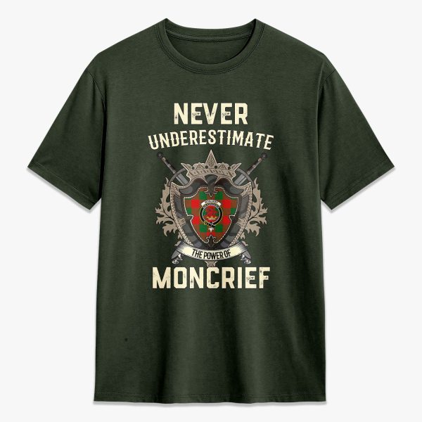 Moncrief Tartan Crest 2D T-shirt - Never Underestimate Style Online Hot Sale - Image 5