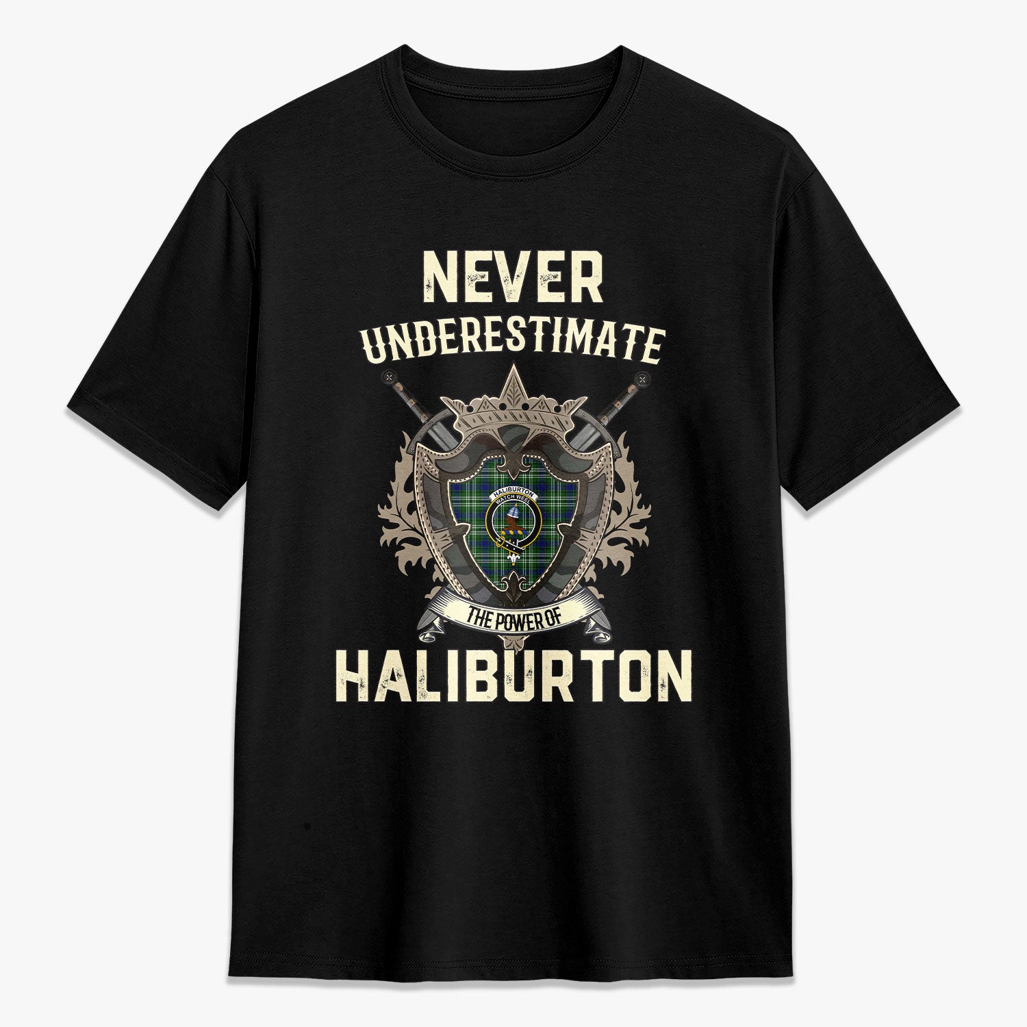 Haliburton Tartan Crest 2D T-shirt – Never Underestimate Style Online Hot Sale