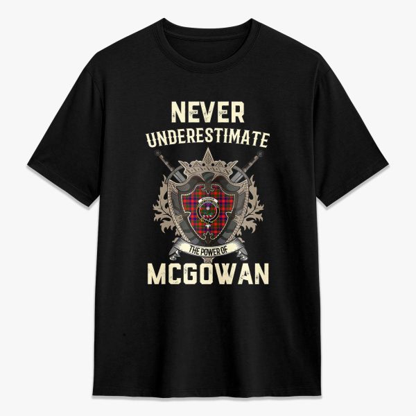 McGowan Tartan Crest 2D T-shirt - Never Underestimate Style Online