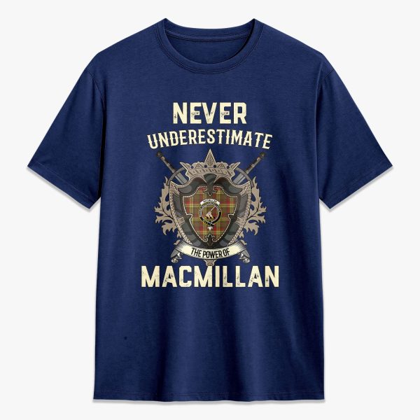 MacMillan Old Weathered Tartan Crest 2D T-shirt - Never Underestimate Style For Cheap - Image 3