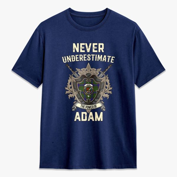 Adam Tartan Crest 2D T-shirt - Never Underestimate Style Cheap - Image 3