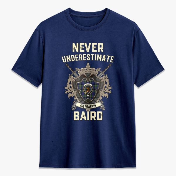 Baird Modern Tartan Crest 2D T-shirt - Never Underestimate Style Online - Image 3