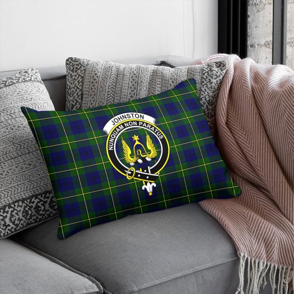 Johnston Modern Tartan Crest Pillow Cover For Sale - Image 5