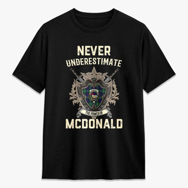 McDonald of the Isles Hunting Modern Tartan Crest 2D T-shirt - Never Underestimate Style Discount