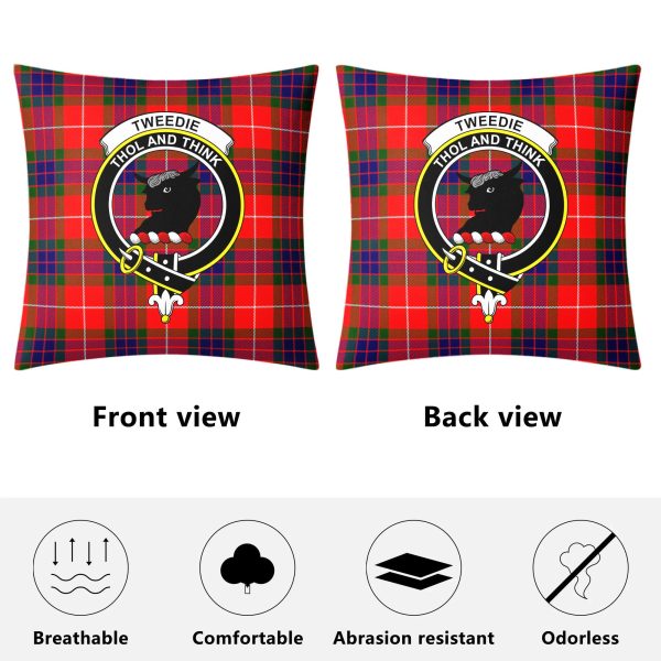 Tweedie Tartan Crest Pillow Cover Online now - Image 4