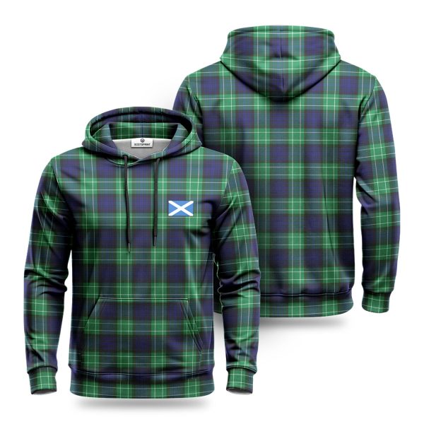 Abercrombie Tartan Saltire Hoodie For Sale
