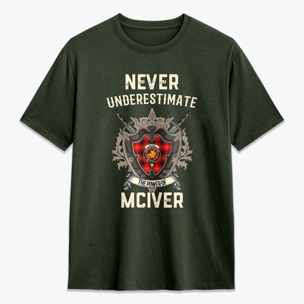 McIver Modern Tartan Crest 2D T-shirt - Never Underestimate Style Fashion - Image 5