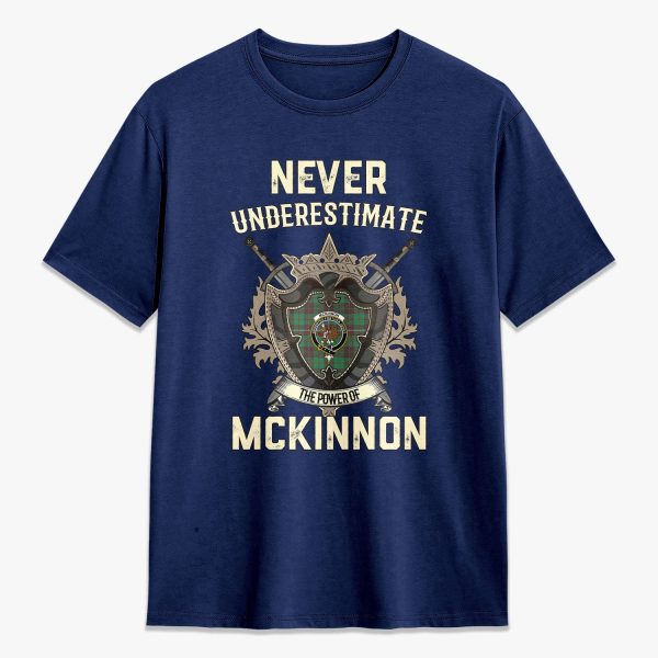 McKinnon Hunting Ancient Tartan Crest 2D T-shirt - Never Underestimate Style For Discount - Image 3