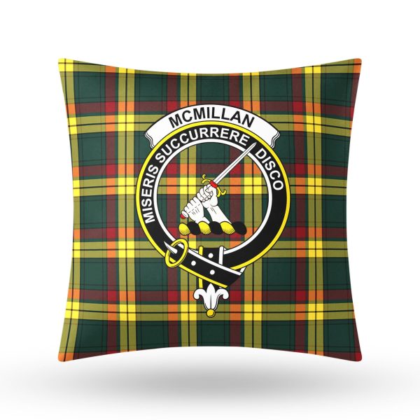McMillan Old Modern Tartan Crest Pillow Cover Cheap - Image 3