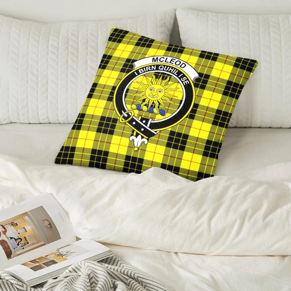 McLeod of Lewis Modern Tartan Crest Pillow Cover Online Hot Sale - Image 2