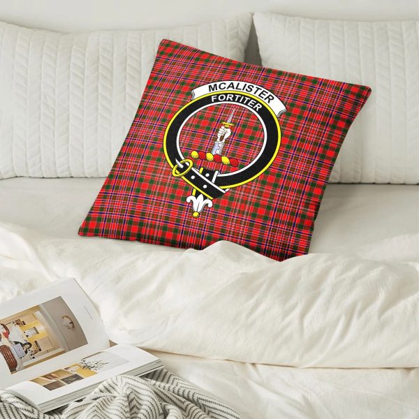 McAlister Modern Tartan Crest Pillow Cover Sale - Image 2