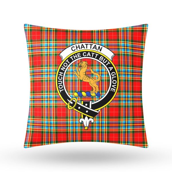 Chattan Tartan Crest Pillow Cover on Sale - Image 3