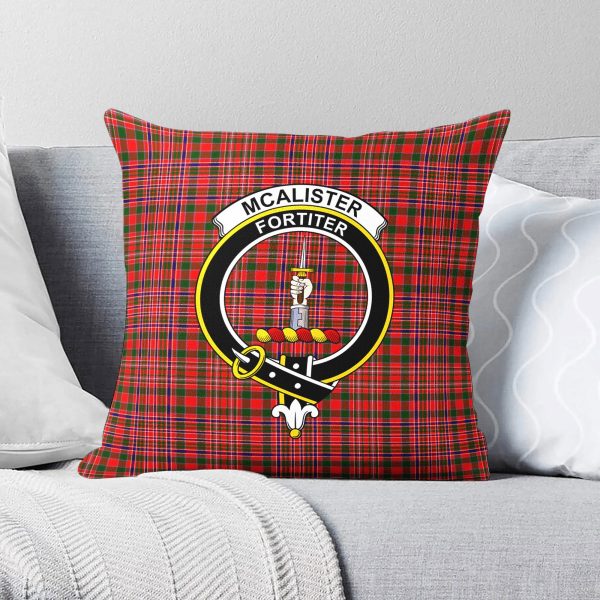 McAlister Modern Tartan Crest Pillow Cover Sale