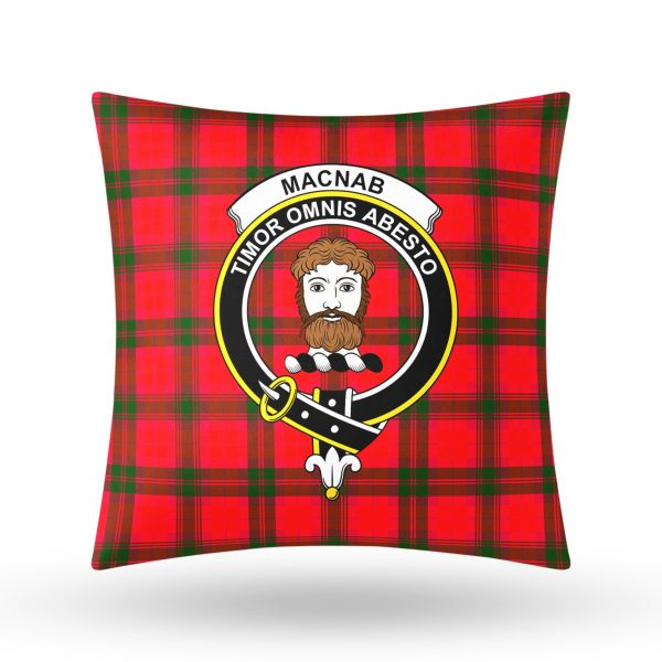 MacNab Modern Tartan Crest Pillow Cover Online now - Image 3