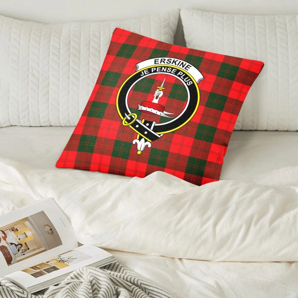 Erskine Modern Tartan Crest Pillow Cover Sale - Image 2